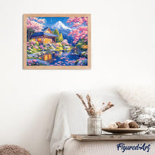 Load image into Gallery viewer, Diamond Painting - Sakura House by the Pond