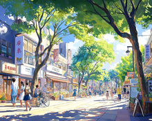 Load image into Gallery viewer, Diamond Painting - Local Market Street in Japan