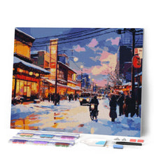 Load image into Gallery viewer, Diamond Painting - Retro Japan Winter Street