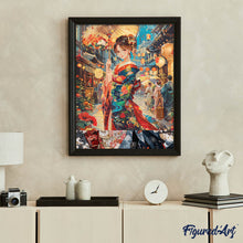 Load image into Gallery viewer, Diamond Painting - Kimono Girl at Lantern Festival canvas already framed