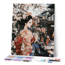 Load image into Gallery viewer, Diamond Painting - Geisha in Vintage Street