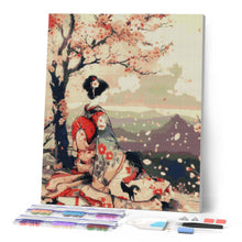 Load image into Gallery viewer, Diamond Painting - Vintage Sakura Lady canvas already framed