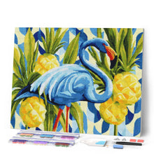 Load image into Gallery viewer, Diamond Painting - Blue Flamingo