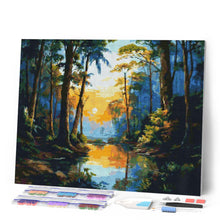 Load image into Gallery viewer, Diamond Painting - Tropical Forest Lake