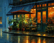 Load image into Gallery viewer, Diamond Painting - Rainy Cafe Corner