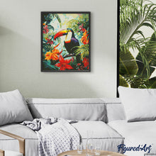 Load image into Gallery viewer, Diamond Painting - Toucan in the Jungle