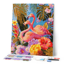 Load image into Gallery viewer, Diamond Painting - Twin Flamingos