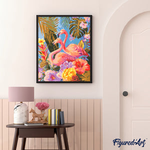 Diamond Painting - Twin Flamingos