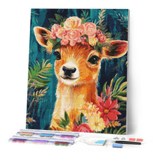 Load image into Gallery viewer, Diamond Painting - Floral Fawn