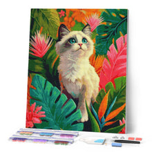Load image into Gallery viewer, Diamond Painting - Ragdoll Kitten in Jungle