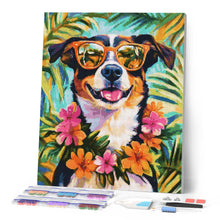 Load image into Gallery viewer, Diamond Painting - Holiday Dog
