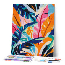 Load image into Gallery viewer, Diamond Painting - Colourful Banana Leaves