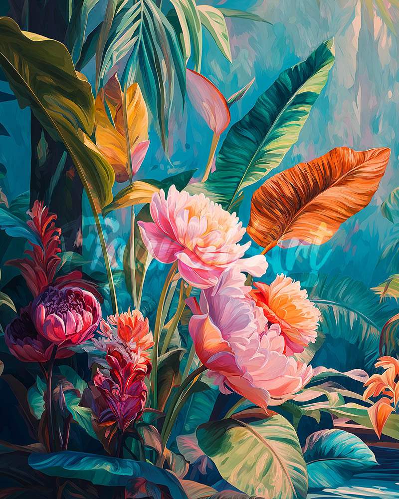 Diamond Painting - Jungle Blossoms