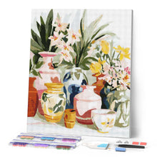 Load image into Gallery viewer, Diamond Painting - Pottery and Flowers