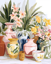 Load image into Gallery viewer, Diamond Painting - Pottery and Flowers