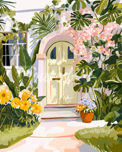 Load image into Gallery viewer, Diamond Painting - Doorway of Flowers