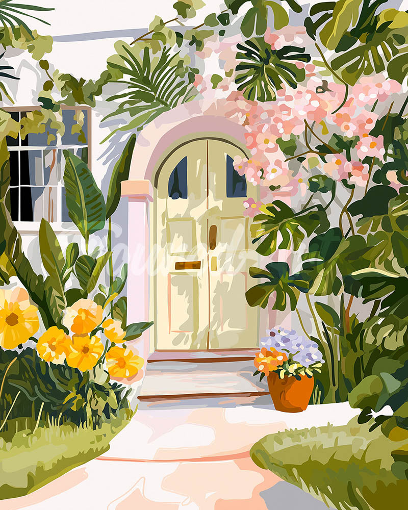 Diamond Painting - Doorway of Flowers