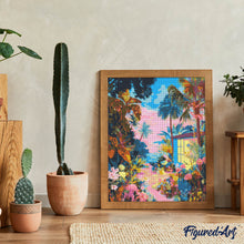 Load image into Gallery viewer, Diamond Painting - Tropical Back Garden