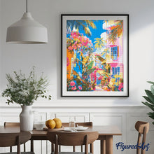 Load image into Gallery viewer, Diamond Painting - Tropical Neighbourhood