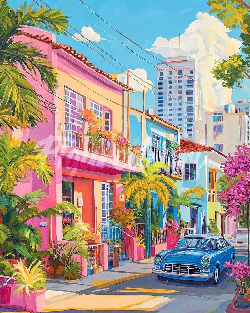 Diamond Painting - Colourful Street