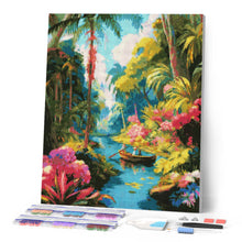 Load image into Gallery viewer, Diamond Painting - Tropical Boat Journey