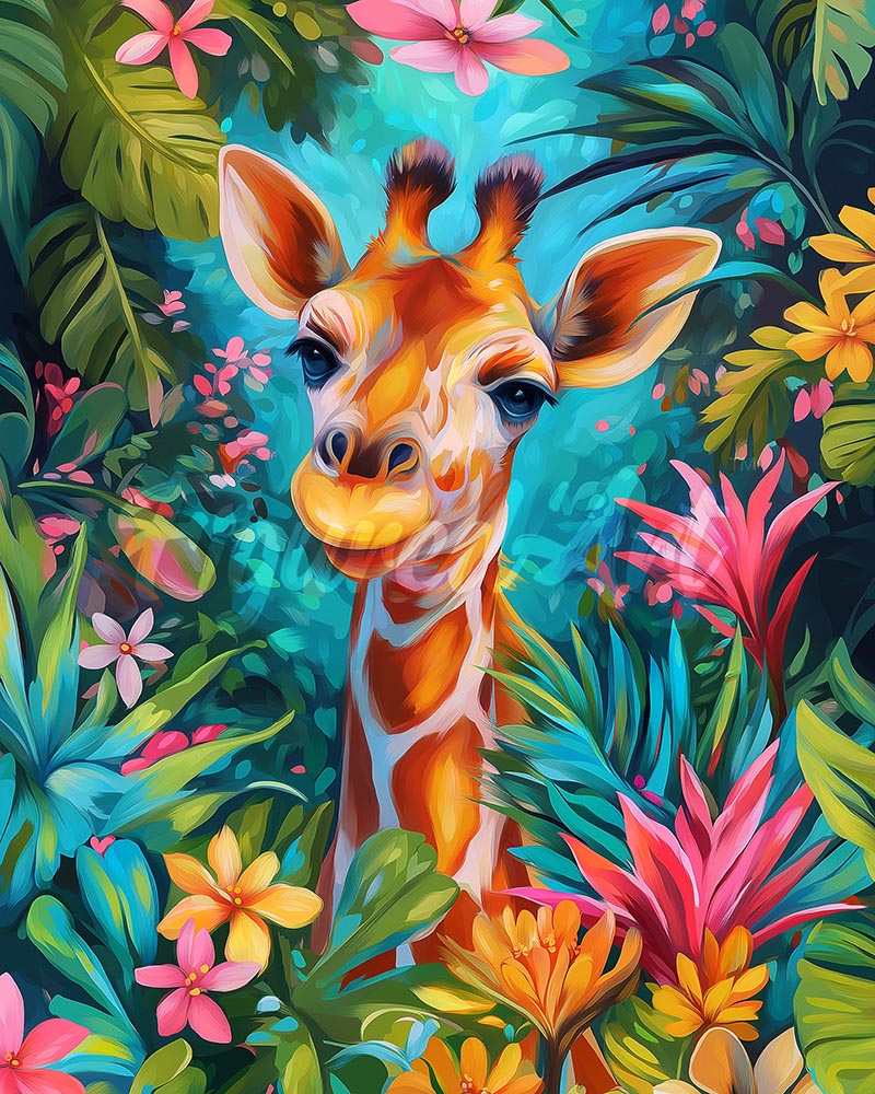 Diamond Painting - Tropical Giraffe