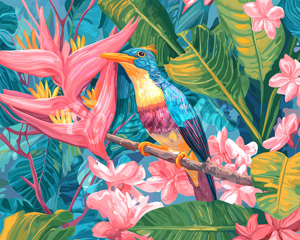 Diamond Painting - Tropical Jungle Bird