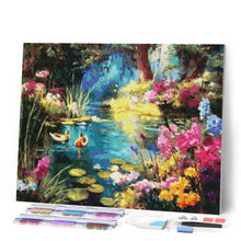Load image into Gallery viewer, Diamond Painting - Floral Lake