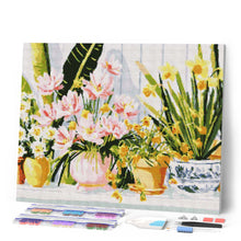 Load image into Gallery viewer, Diamond Painting - Pastel Flower Pots