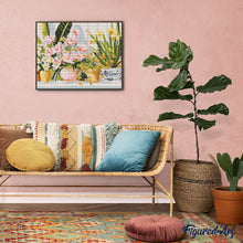 Load image into Gallery viewer, Diamond Painting - Pastel Flower Pots