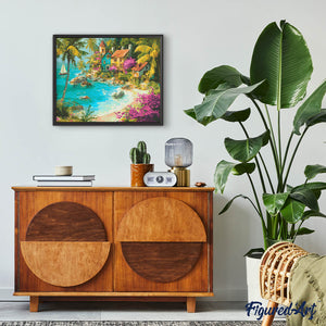 Diamond Painting - Tropical Seaside Village