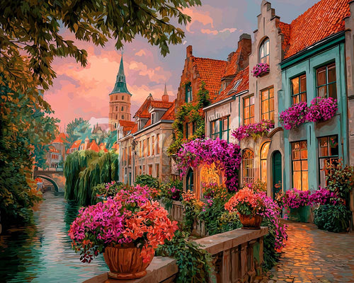 Diamond Painting - Canal Houses