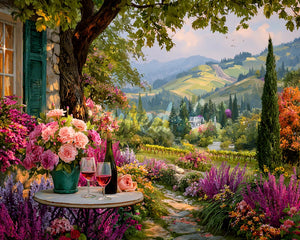 Diamond Painting - Wine by the Garden
