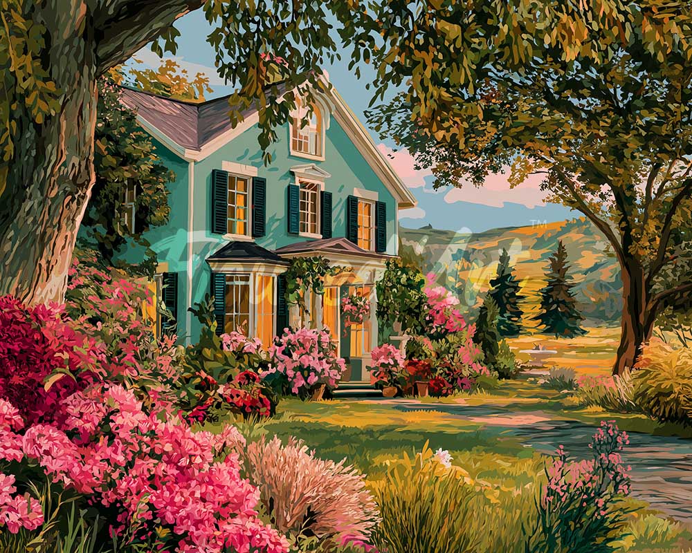 Diamond Painting - Blooming Garden Veranda