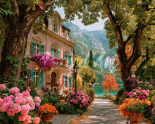 Load image into Gallery viewer, Diamond Painting - Lakeside Villa in Bloom