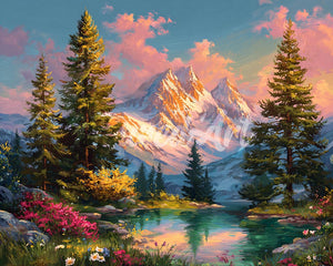 Diamond Painting - Alpine Sunset Glow