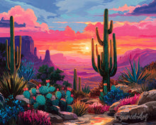 Load image into Gallery viewer, Diamond Painting - Colourful Desert Landscape