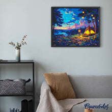 Load image into Gallery viewer, Diamond Painting - Starlit Camping Night