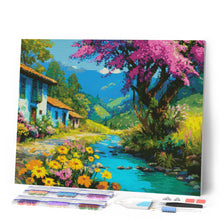 Load image into Gallery viewer, Diamond Painting - Colourful Village Stream