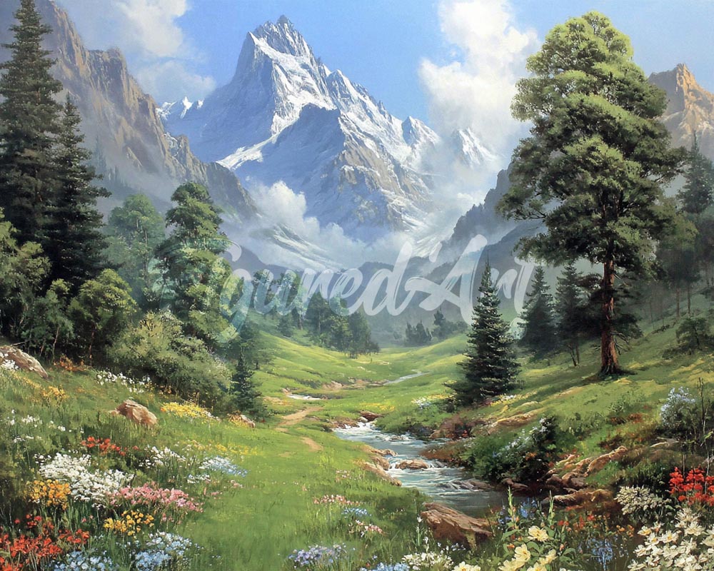 Diamond Painting - Glacier Creek