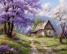 Load image into Gallery viewer, Diamond Painting - Cottage on Jacaranda Way