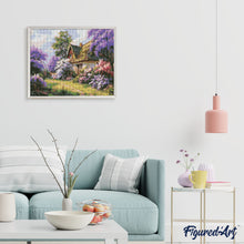 Load image into Gallery viewer, Diamond Painting - Lilac Garden Cottage