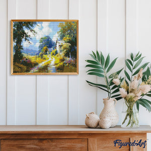 Diamond Painting - Country Lane in Bloom