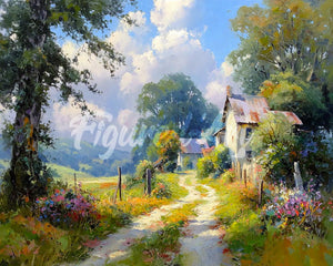 Diamond Painting - Country Lane in Bloom