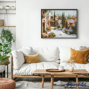 Diamond Painting - White Villa Courtyard