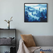 Load image into Gallery viewer, Diamond Painting - Mist in the Pines