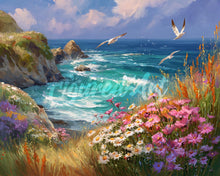Load image into Gallery viewer, Diamond Painting - Ocean View in Bloom