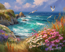 Load image into Gallery viewer, Diamond Painting - Ocean View in Bloom