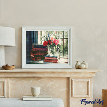Load image into Gallery viewer, Diamond Painting - Vintage Books and Blooms