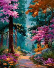 Load image into Gallery viewer, Diamond Painting - Blooming Forest Trail